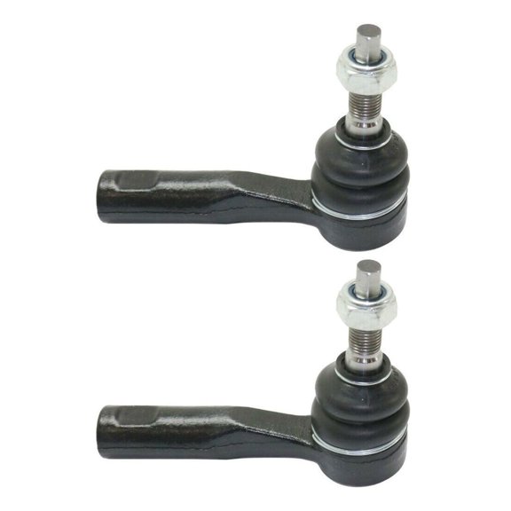 Premium 2-Piece Suspension Tie Rod End Set - Greasable Adjustable Front Outer Left or Right