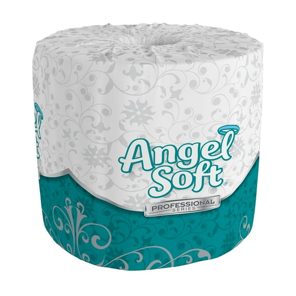 Premium 2-Ply Standard Toilet Paper White 450 Sheets Each Roll 40 Rolls Case Soft Strong for Restrooms Guests Employees, White
