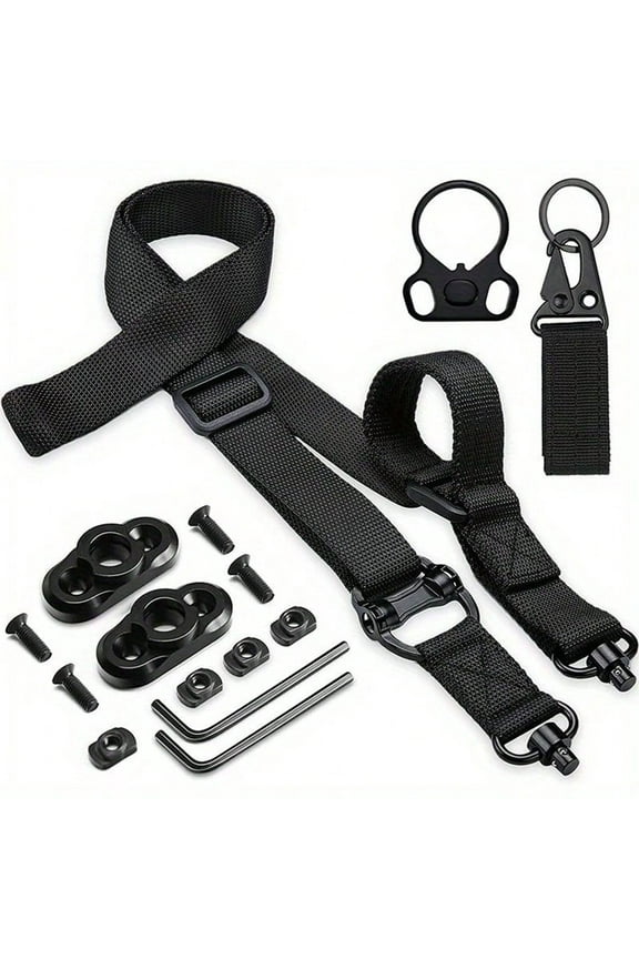 Premium 2 Point Sling with Adjustable Quick-Detach Swivels and QD Sling Mount - Fast Thumb Loop Rifle Straps Included