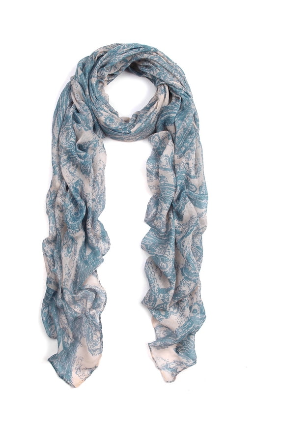 Premium 2-Tone Vintage Paisley Graphic Scarf