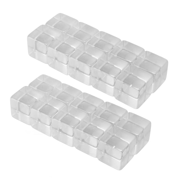 Premium 20-Piece Transparent Dice Cubes for Board Games & DIY Crafts, High-Transparency Blank Acrylic Game Dice Set, 16mm / 0.63 inches Teaching Aids & Math Manipulatives