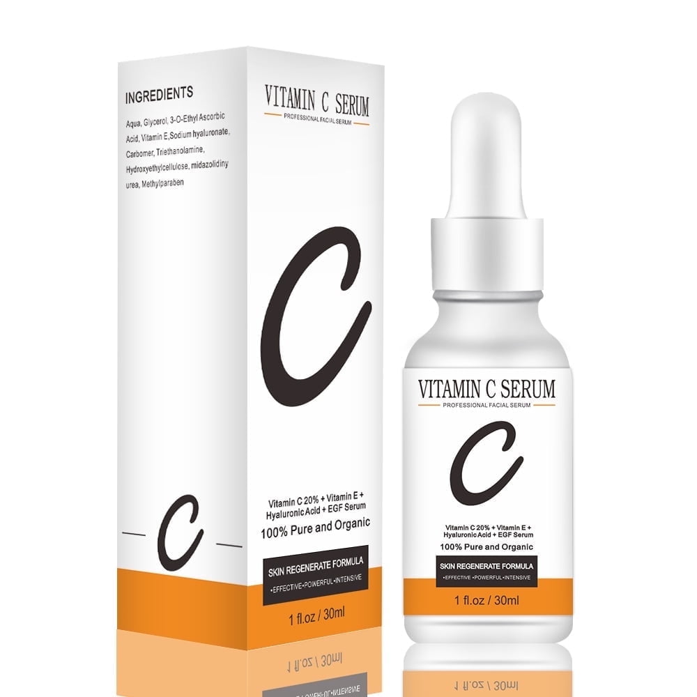 Premium 20% Vitamin C Serum For Face - Boost Skin Collagen,Hydrate & Plump Skin, Anti Aging & Wrinkle Facial Serum 30ml
