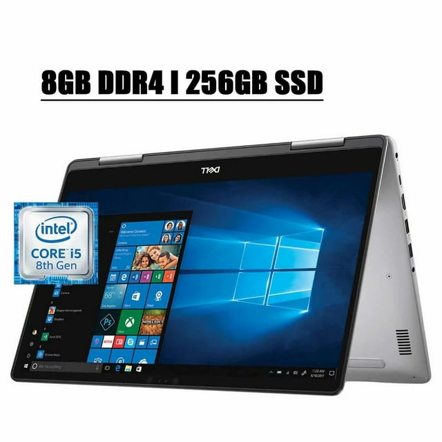 Premium 2020 Dell Inspiron 15 7000 7573 2 in 1 Business Laptop I 15.6" FHD IPS Touchscreen I 8th Gen Intel Quad-Core i5-8250U I 8GB DDR4 256GB SSD I Backlit KB MaxxAudio USB-C HDMI Win 10