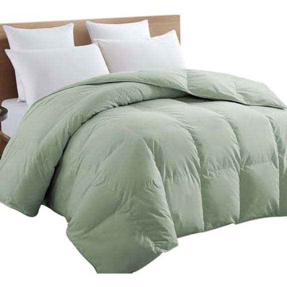 Premium 2100 Series Twin Comforter All Season Breathable Sage Green Comforter Soft 4D Spiral Fiber Quilted Down Alternative Duvet Insert with Corner Tabs Luxury Hotel Style (64"x88")