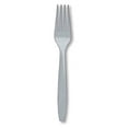thumbnail image 1 of Premium 24 Count Plastic Forks - Shimmering Silver, 1 of 1