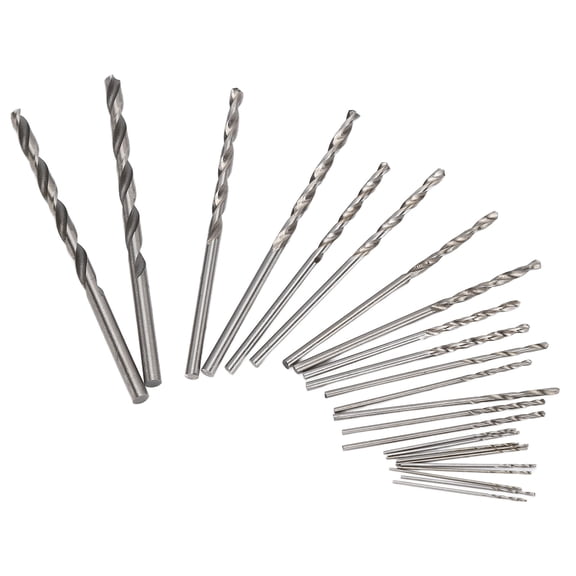 Premium 25-Piece Micro Twist Drill Bits Set, High Speed Steel Straight Shank Mini Precision Drill Bits for Jewelry, Watch, PCB Crafts, 0.5-3mm (0.019-0.12 inches) Versatile Tool Accessory
