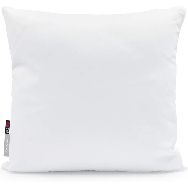 Premium 28x28 White Cotton Feel Microfiber Square Sham Euro Sofa Bed