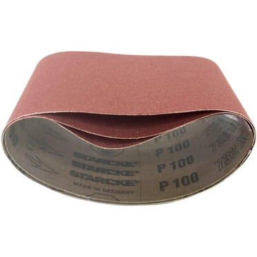 STARCKE 3/8" X 13" Ceramic Cloth Sanding Belts - 40 Grit, 10 Pack For Metal, Auto Restoration, Composites (Wet/Dry Use)