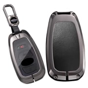 Premium 3/4 Button Zinc Alloy Hard Shell Key Fob Case with Durable Keychain Compatible for Subaru Forester Outback Ascent Crosstrek Legacy WRX STI Impreza BRZ
