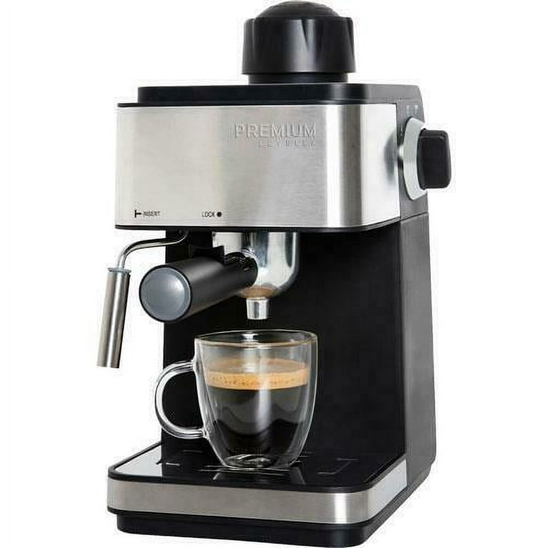 Premium 3 In 1 Steam Espresso Cappuccino And Latte Machine 3.5 Bar Pressure  