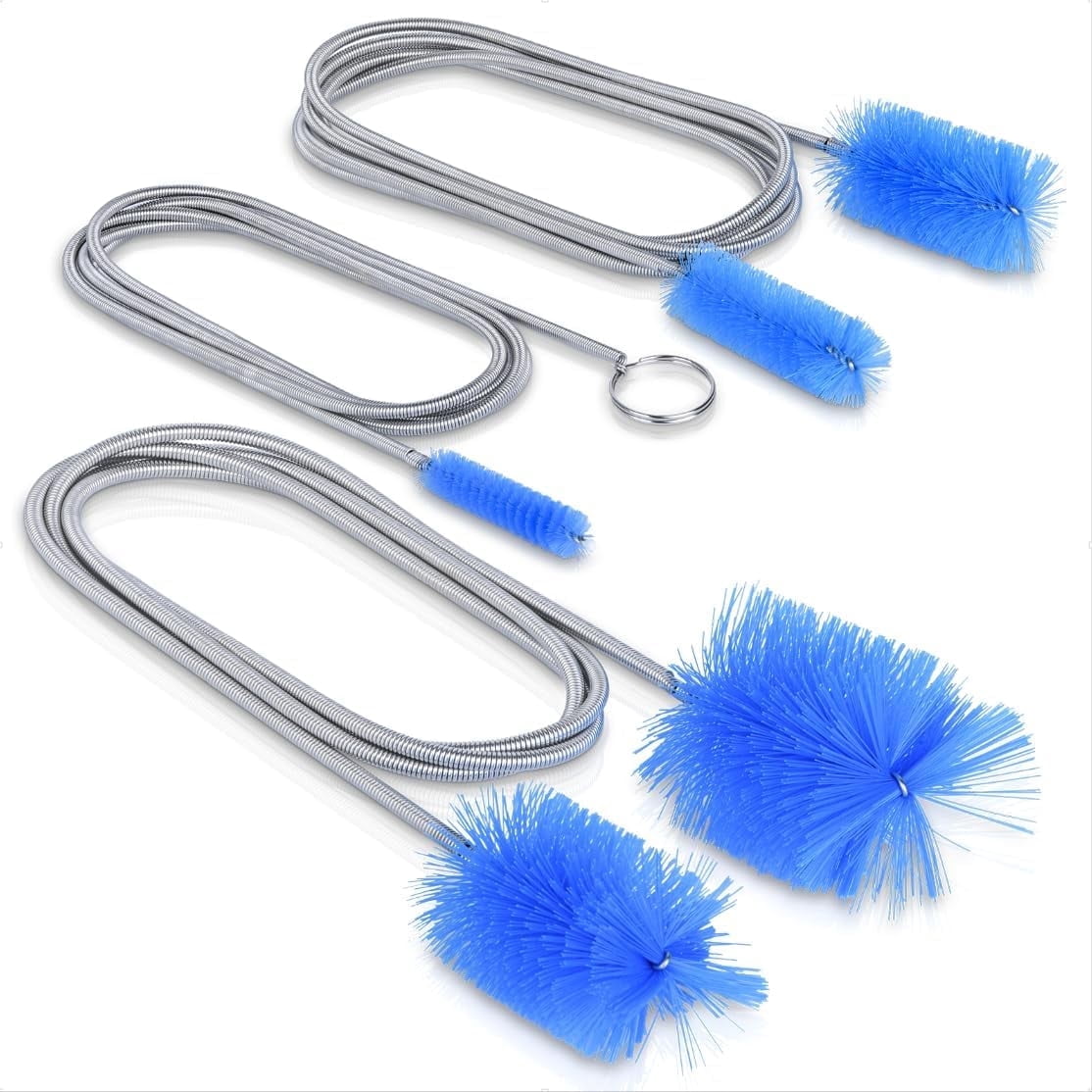Premium 3-Piece Drain Brush Set  Flexible Long Reach with Double-Ended & Stainless Steel Brushes  Powerful Drain Clog Remover for Sink, Pipe & Kitchen Cleaning