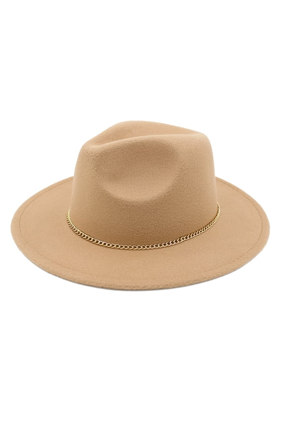 Premium 3" Wide Brim Solid Color Felt Fedora Panama Hat