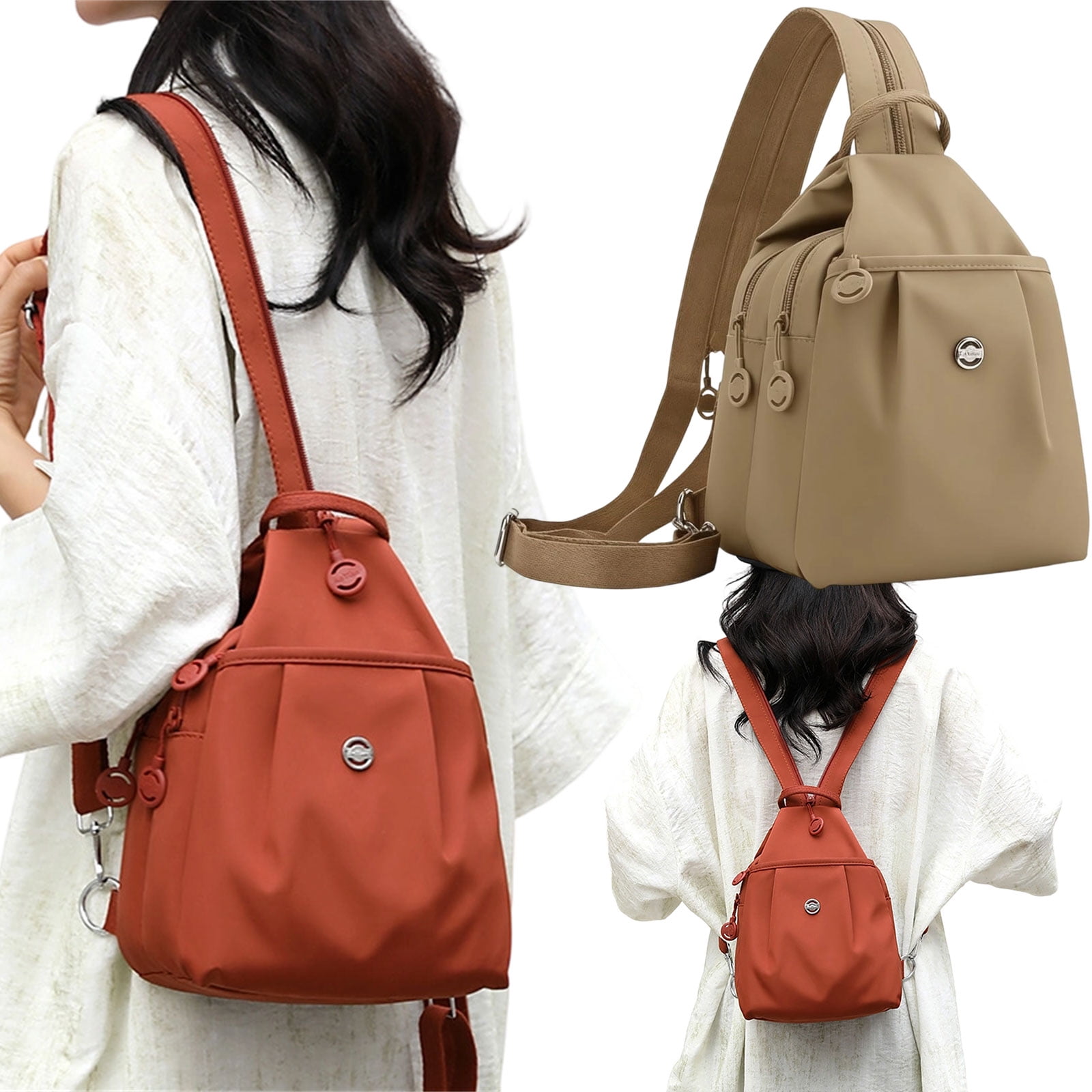 Premium 3 in 1 Anti-Theft Travel Tote Bag - Convertible Waterproof Oxford, Large Capacity Shoulder Crossbody