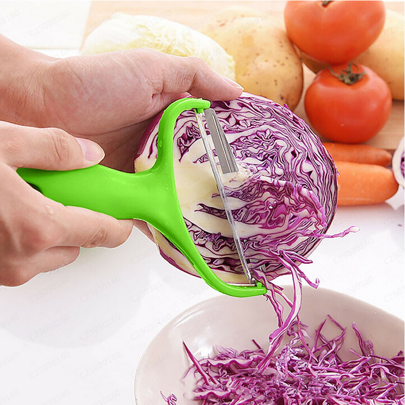 Premium 3-in-1 Vegetable Chopper - Stainless Steel Cabbage Shredder ...