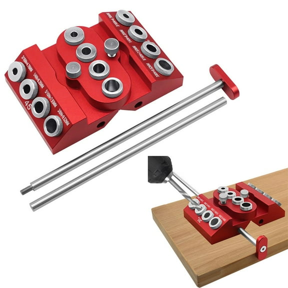 Premium 30-45-90 Degree Angle Drill Guide - Lightweight & Accurate Woodworking