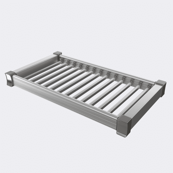 Premium 30" Closet Pant Rack with Premium Full-Extension Pullout Aluminum Frame