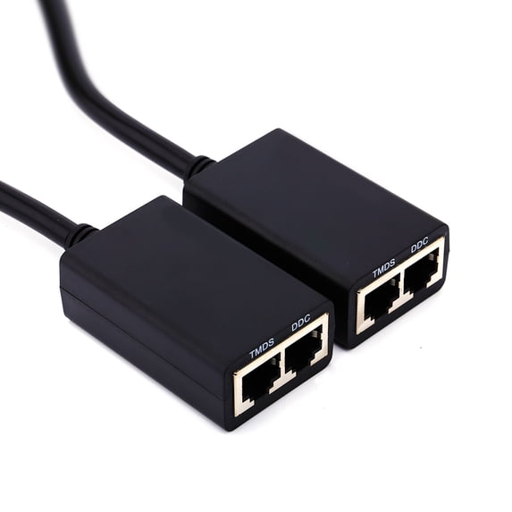 Extend Connector Rj45 Premium 30 Meters / 98.4 Feet HDMI Over RJ45 CAT5e CAT6 LAN Ethernet ...