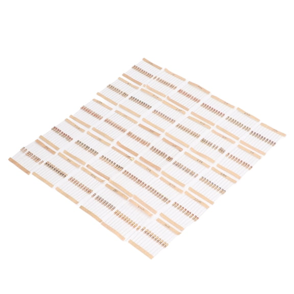 Premium 300-Piece Carbon Film Resistors Assortment Kit 1/2W 5 Percent Tolerance 10R to 1M Ohm Range High Precision Electronic Resistor Set for Industry and DIY Projects