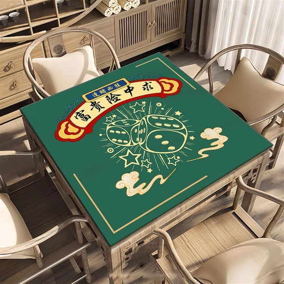Premium 31.5" Mahjong Mat - Anti-Slip Backing, Rolls Up for Easy Storage & Travel