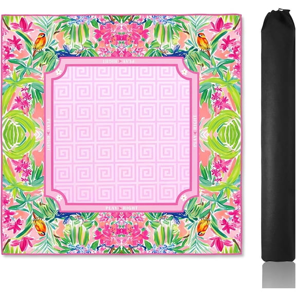 Premium 31.5" Mahjong Mat - Anti-Slip Backing, Rolls Up for Easy Storage & Travel