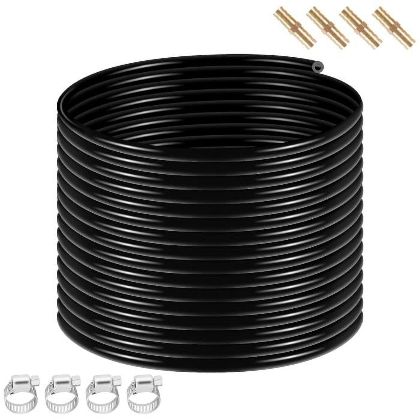 Premium 328 Foot 3/8" Aeration Hose - Weighted Design with 4 Copper Menders & Stainless Steel Clamps