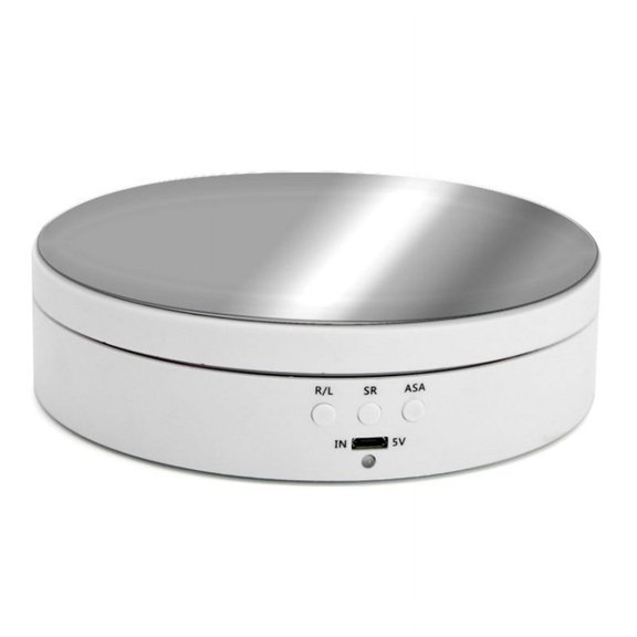 Premium 360-Degree Electric Jewelry Turntable - Perfect for Photography And White Mirror