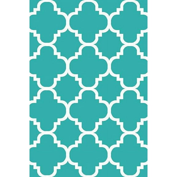 Premium 3D Hand Carved Modern 8X10 8X11 Rug Contemporary 4518 Turquoise Blue