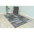 thumbnail image 1 of Premium 3D Hand Carved Thick Modern Contemporary Abstract Rug Design 3995 Silver Grey 2'7''x4', 1 of 11