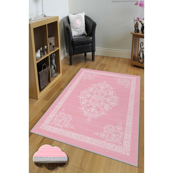 Premium 3D Printed Area Rug, 5.2 x 7.5 Feet, 100% Polyester, 650 g/m | Antibacterial, Non-Slip PVC Dot Underside, Machine Washable | , Soft Pile Height: 0.3 Inches