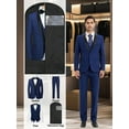 thumbnail image 1 of Beauty-Emily Men’s 3-Piece Tuxedo Suit with Jacket, Vest & Pants, Gift a suit exclusive dust bag, Classic Formal Style with Garment Bag – Perfect for Weddings, Proms & Special Events, 1 of 8