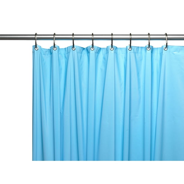 Premium 4 Gauge Vinyl Shower Curtain Liner w/ Weighted and