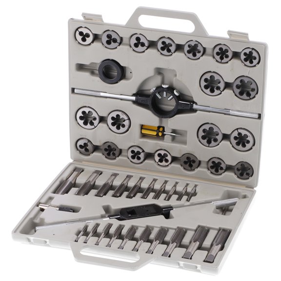 Premium 45-Piece Tap and Die Set Industrial Metric Threading Tool Kit for High Precision Thread Cutting and Machinery Repair