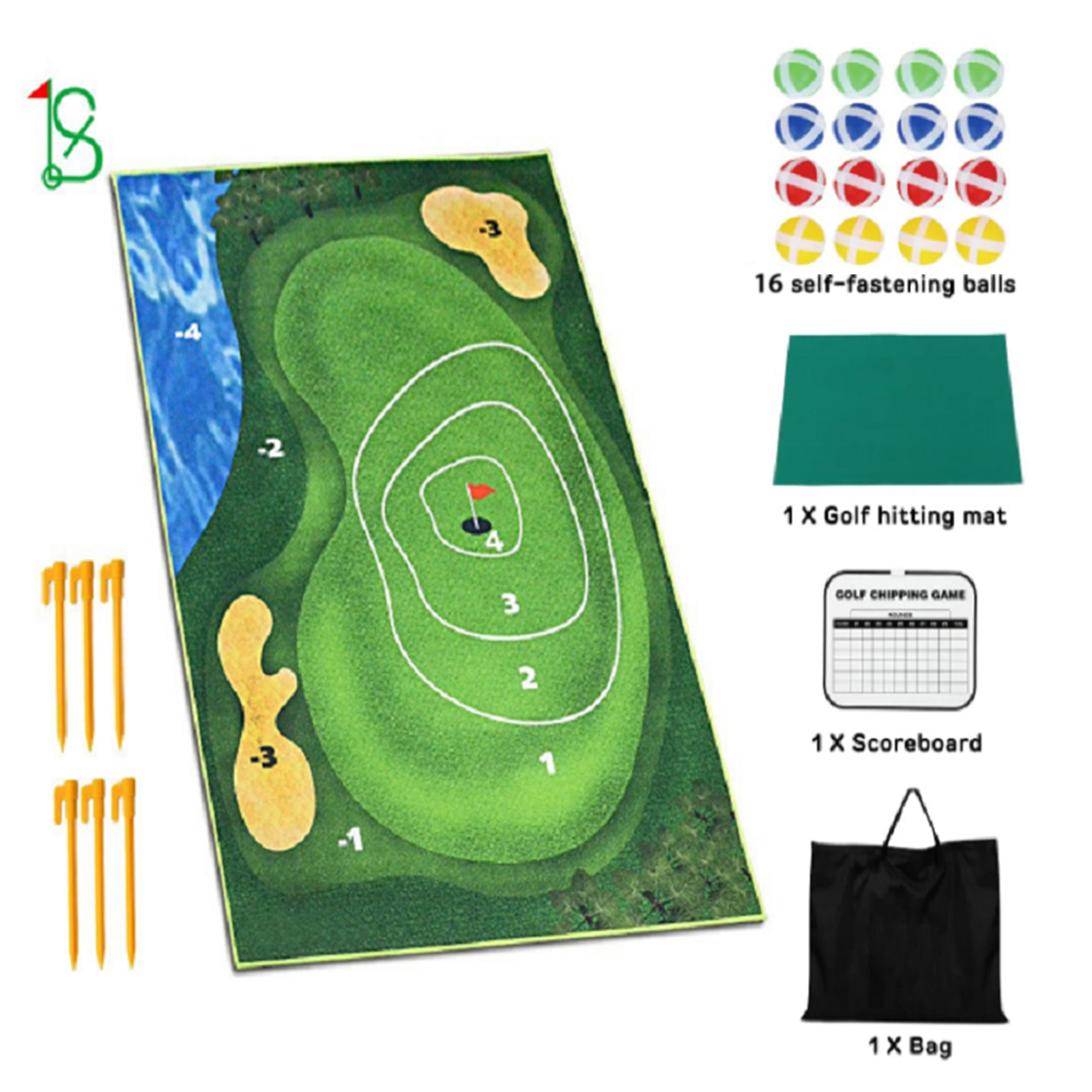 Bucketgolf Ultimate Outdoor Putting Challenge for Kids & Adults, Yard