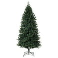 thumbnail image 1 of Premium 5 to 9 Foot Artificial Christmas Tree, Realistic Needles with Sturdy Metal Stand, Slim Pencil Design for Home Office Indoor Outdoor Holiday Decor, 1 of 8