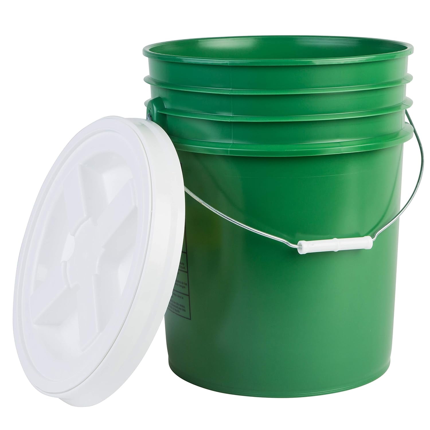 Premium 5 Gallon Bucket With Gamma Seal Lid, HDPE, Green