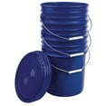Premium 5 Gallon Bucket with Easy Peel Lid, Food Grade BPA Free HDPE