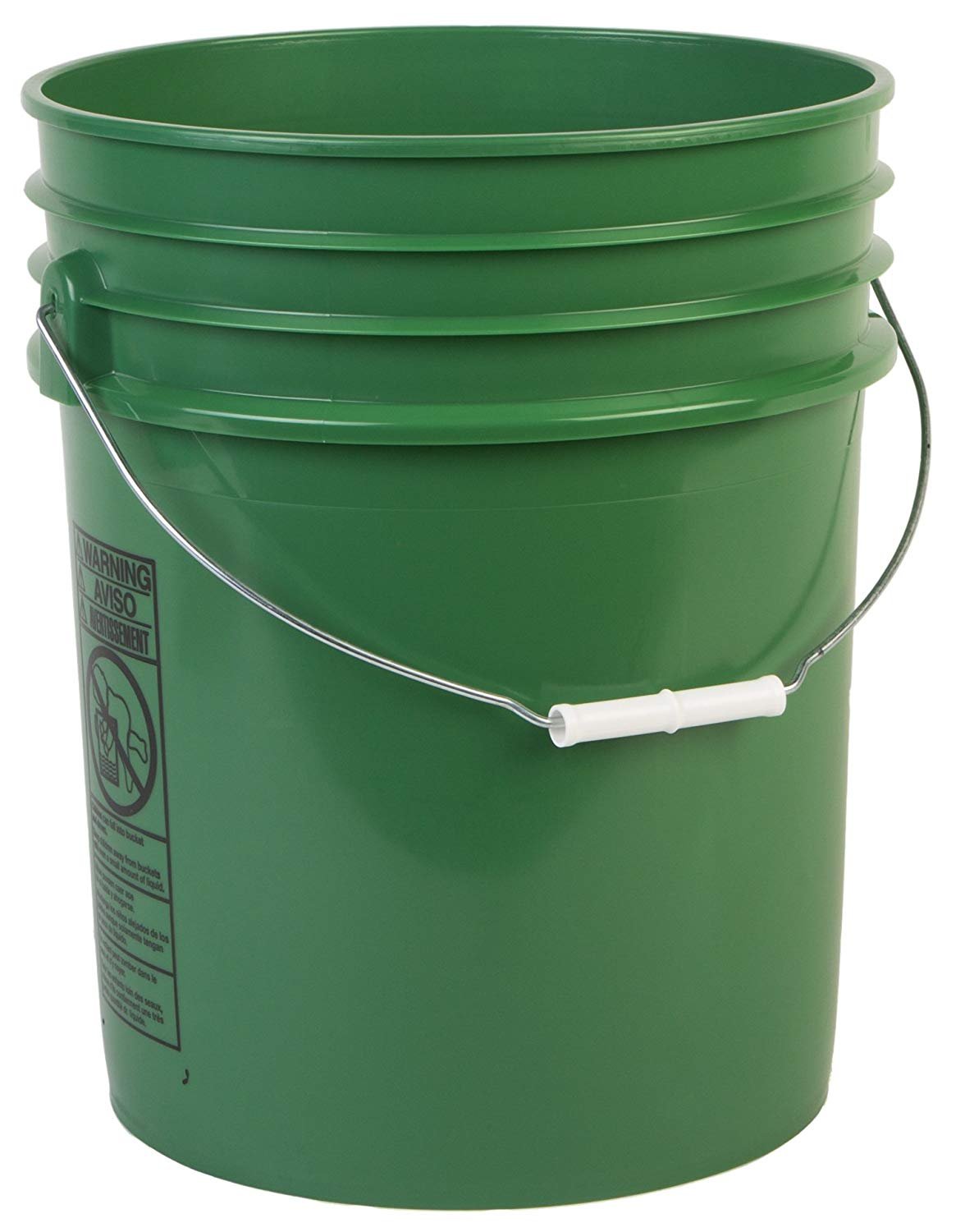 Premium 5 Gallon Bucket with Gamma Seal Lid, HDPE, Green