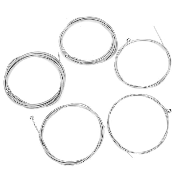 Premium 5-String Electric Bass Strings Set - Durable Steel and Nickel Alloy Replacement Parts with 1mm, 1.4mm, 2mm, 2.5mm, 3mm Thickness for Optimal Musical Performance, Smooth Anti-Rust Finish