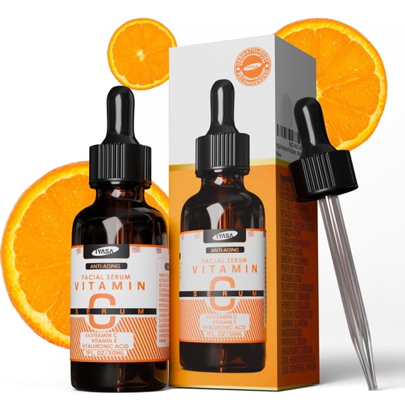 Premium 5% Vitamin C Serum For Face with Hyaluronic Acid, Retinol & Amino Acids - Boost Skin Collagen,Hydrate & Plump Skin, Anti Aging & Wrinkle Facial Serum 30ml