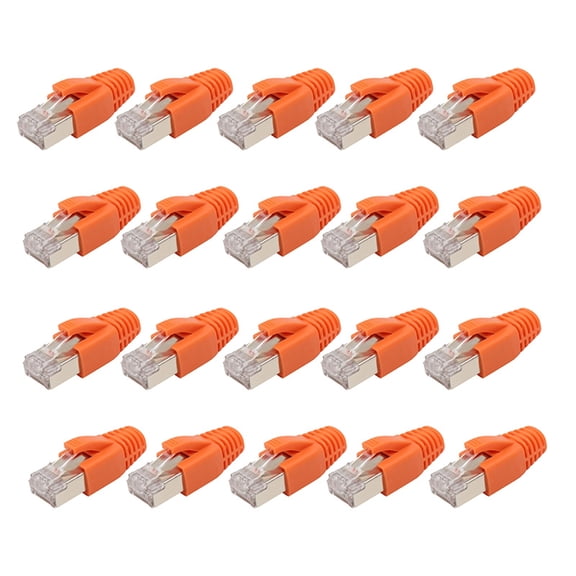 Premium 50μ Gold Plated Cat7 RJ45 Module Plug Metal shielding for Secure Stable Data Transmission