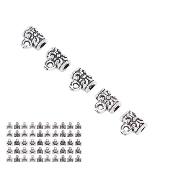 Premium 50 Pieces Sturdy Alloy Dreadlocks and Beard Beads for DIY Jewelry Accessories Hair Decoration Vintage Styling Multi-purpose Use (2.75 inches / 7 cm Pack Dimensions) Assorted DIY Crafts