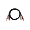 thumbnail image 1 of Premium 5Ft 2 Rca To 2 Rca Gold Plated Rca Male L/R Stereo Audio Cable Cord Us, 1 of 6