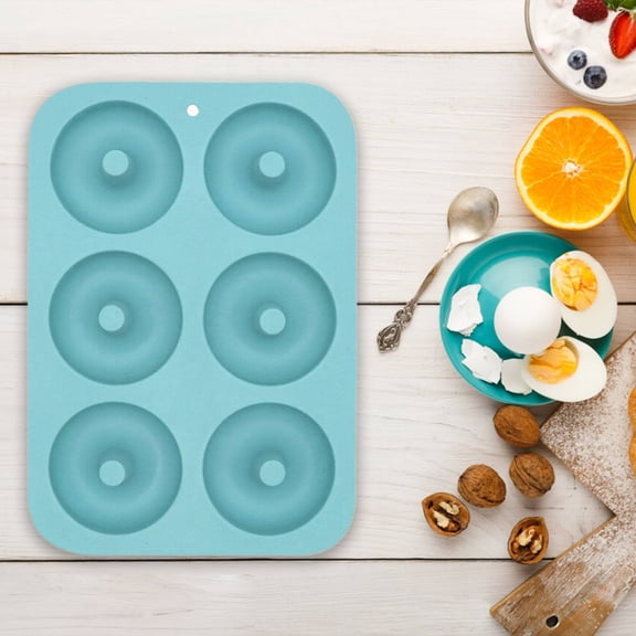 Premium 6-Cavity Silicone Baking Mold – Perfect for Donuts, Bagels & Mini Cakes – Non-Stick & Oven-Safe Design