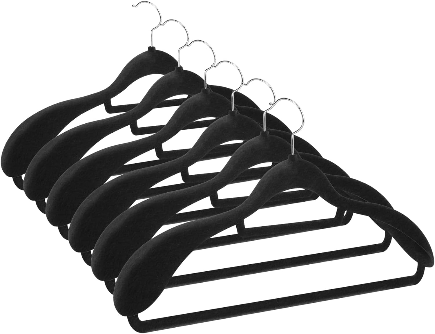 Premium 6 Pack Extra Wide Shoulder Velvet Hangers Suit Hangers for