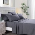 thumbnail image 1 of Unbranded Premium 6 Piece Microfiber Bed Sheet Set Dark Grey Twin, 1 of 5