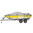 thumbnail image 1 of Premium 600 Denier Boat Cover Heavy Duty Protection for Trailer Travel & Storage for V-Hull Runabouts (inboard/Outboard) Boats Size 17ft to 19ft, 1 of 3