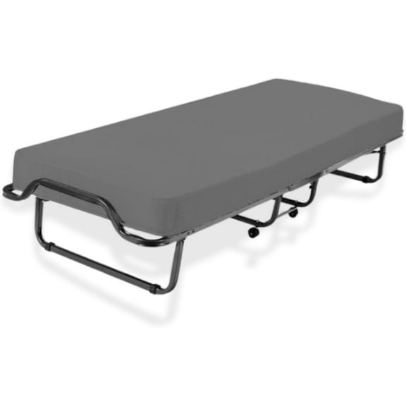 Premium 600-TC Pima Cotton Fitted Sheet for Cot Bed (25" x 75") 1-PC, 4"-8" Deep, Soft and Luxurious Perfect for Narrow Twin/Cot Size/Rv Bunk/Guest Bed/Camping Cot, Dark Gray