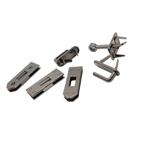 Premium 6PCS Bag Lock Set Metal Fastener For Fashion Women Handbag Backpack Repair And Creative Craft Projects
