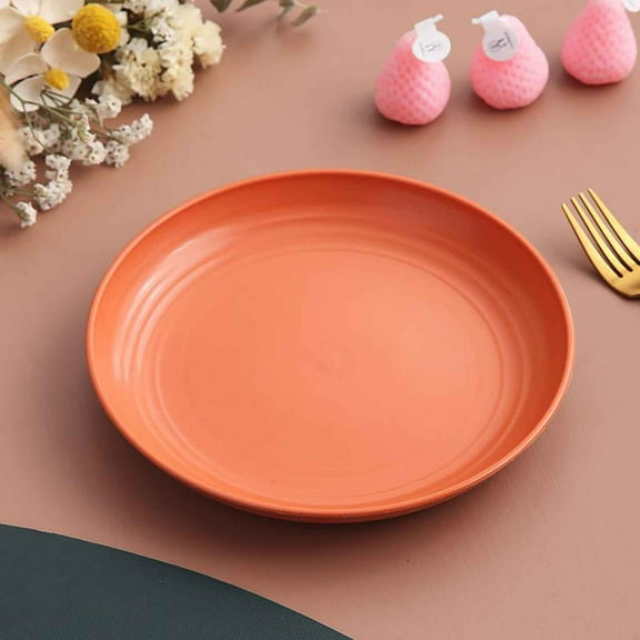Premium 7-Inch Dinner Plates ,Salad Small Plates,Safe Plates Reusable,Household Fruit Snack Plat Snack Garbage Plates