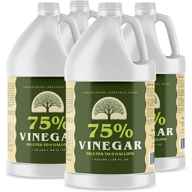 Premium 75 Pure Vinegar 1 Gallon 100 Natural Concentrated Cleaner